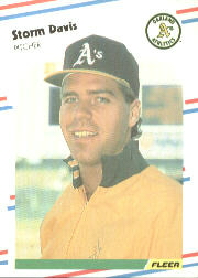 1988 Fleer Baseball Cards      278     Storm Davis